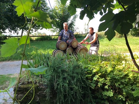 chargement de djembe
